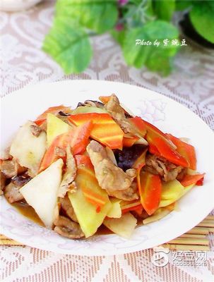 山药炒肉片的做法