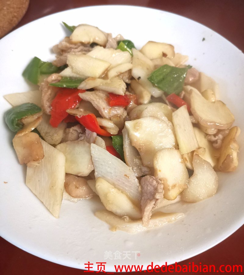 山药炒肉片的做法