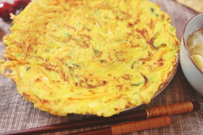 胡萝卜丝鸡蛋饼