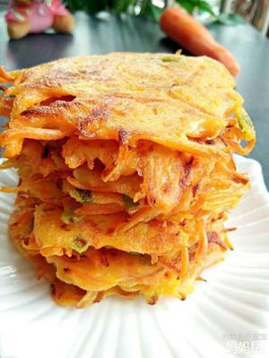 胡萝卜丝鸡蛋饼