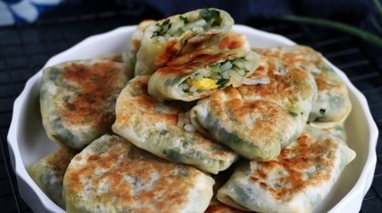 饺子皮做韭菜盒子