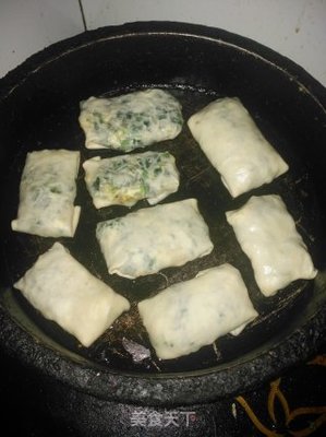 饺子皮做韭菜盒子
