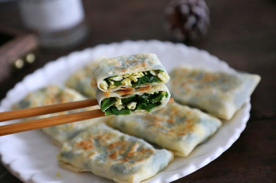 饺子皮做韭菜盒子