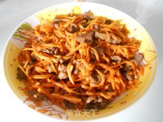 牛肉炒胡萝卜