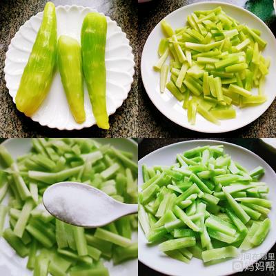 莴笋和黄瓜凉拌的做法