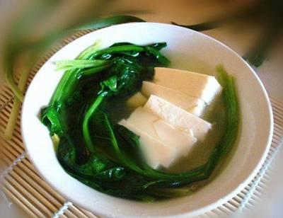 菠菜能和豆腐一起烧吗