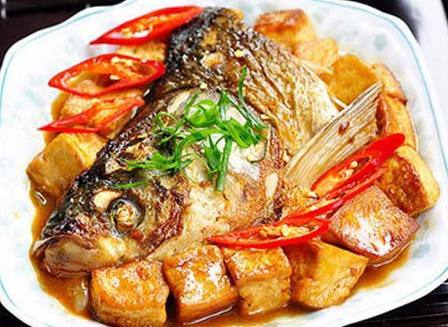 红烧鱼头豆腐的做法