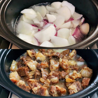 砂锅羊肉炖萝卜的做法