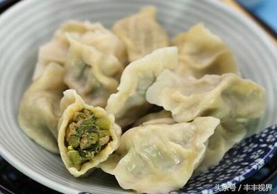 豇豆鸡蛋饺子