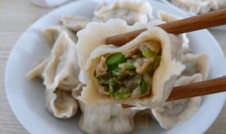 豇豆鸡蛋饺子