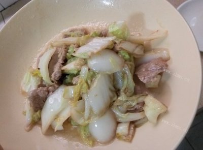 猪肉炒白菜