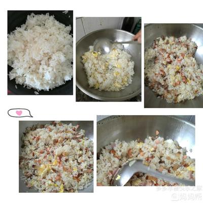 火腿肠炒米饭的做法