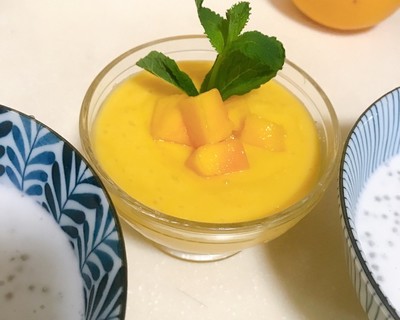 芒果椰汁西米露的做法