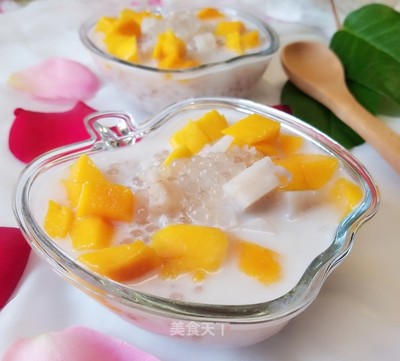 芒果椰汁西米露的做法