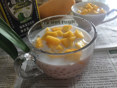 芒果椰汁西米露的做法