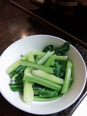 菜芯的做法