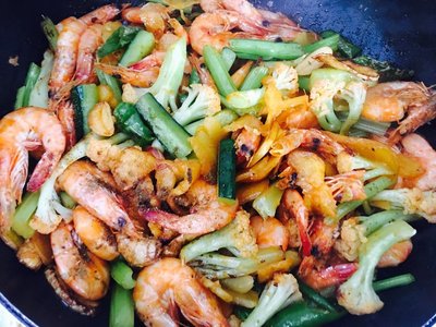 芹菜虾