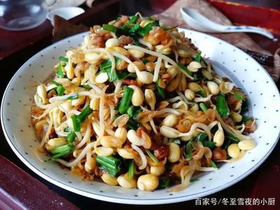 豆芽炒韭菜的家常做法