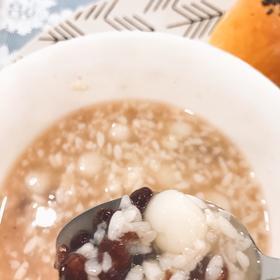 红豆酒酿小圆子的做法