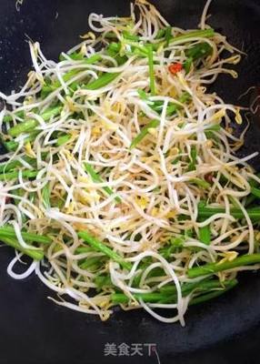 素炒绿豆芽的做法