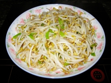 素炒绿豆芽的做法