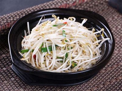 素炒绿豆芽的做法
