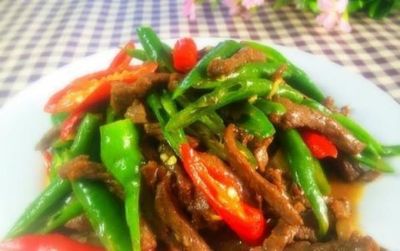 杭椒牛柳家常的做法