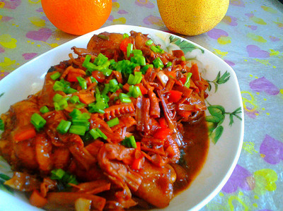 鸡腿炒