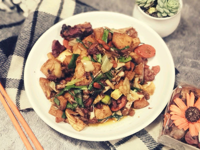 鸡腿炒