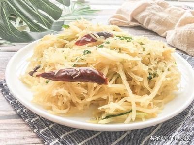 豆瓣酱炒土豆丝