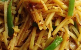 豆瓣酱炒土豆丝