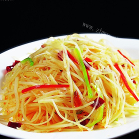 豆瓣酱炒土豆丝