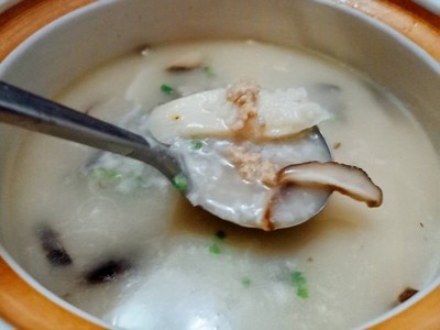 墨鱼粥的做法