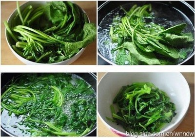 麻酱菠菜的做法