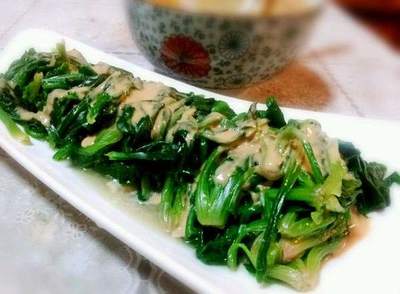 麻酱菠菜的做法