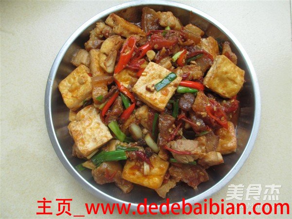 家常豆腐炒肉的做法