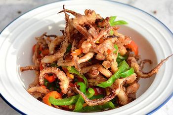 干煸鱿鱼的做法