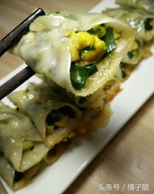 韭菜鸡蛋锅贴的做法