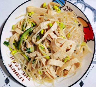粉丝豆腐皮凉拌的做法