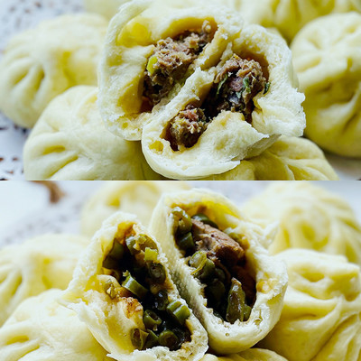排骨豆角馅包子的做法