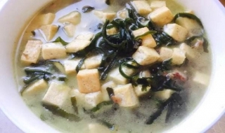 海米豆腐汤的做法