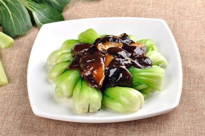 家常香菇油菜的做法