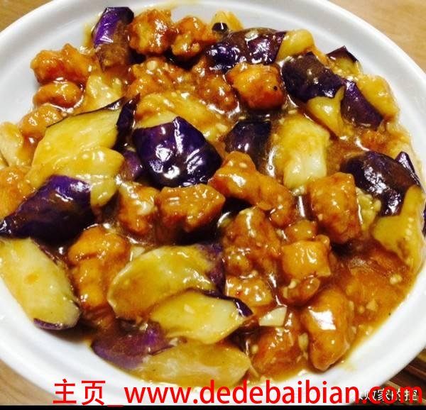 肉段烧茄子图片