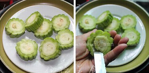 煎酿苦瓜的家常做法