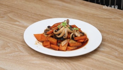 八爪鱼红烧怎么做