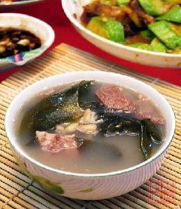 海带眉豆猪骨汤的功效