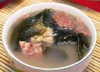 海带眉豆猪骨汤的功效