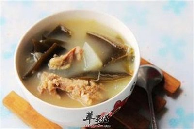 海带眉豆猪骨汤的功效