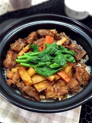 砂锅煲仔饭做法