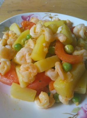 土豆虾仁